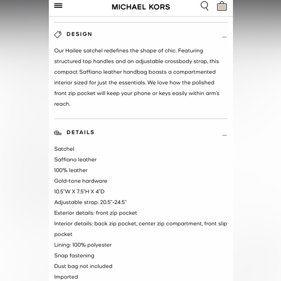 MICHAEL KORS Hailee Blossom Satchel with Large Jet Set Wallet INCLUDED. - Picture 7 of 8